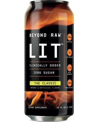 Beyond Raw LIT PreWorkout Can
