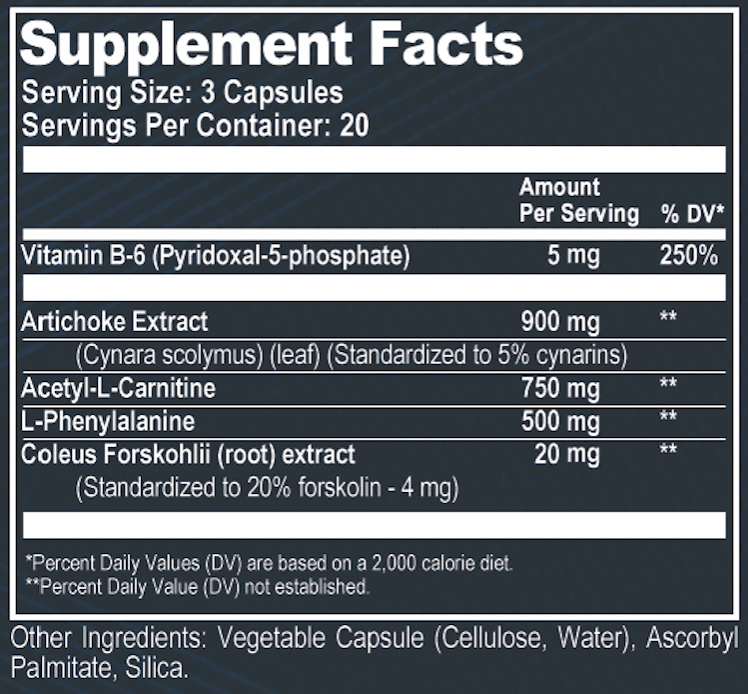 CILTEP Mental Performance Supplement Ingredients
