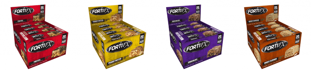 FortiFX Protein Bars Flavors