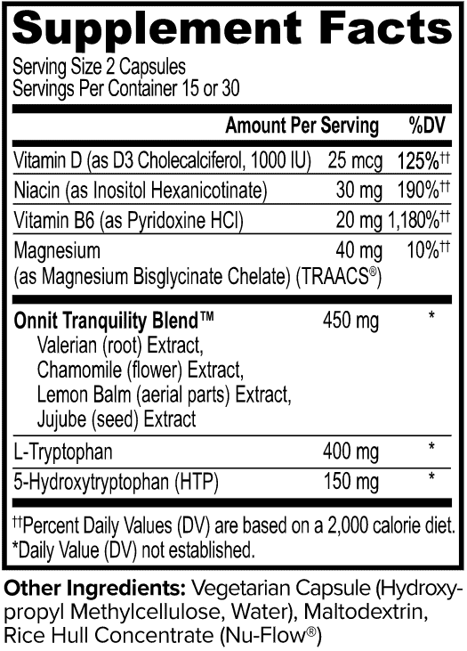 Onnit New Mood Ingredients