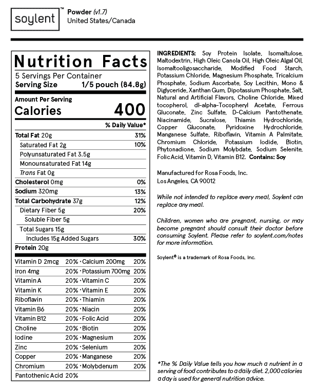Soylent Ingredients