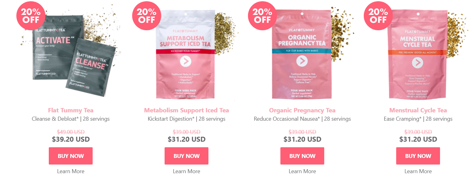 fitness tea pricing