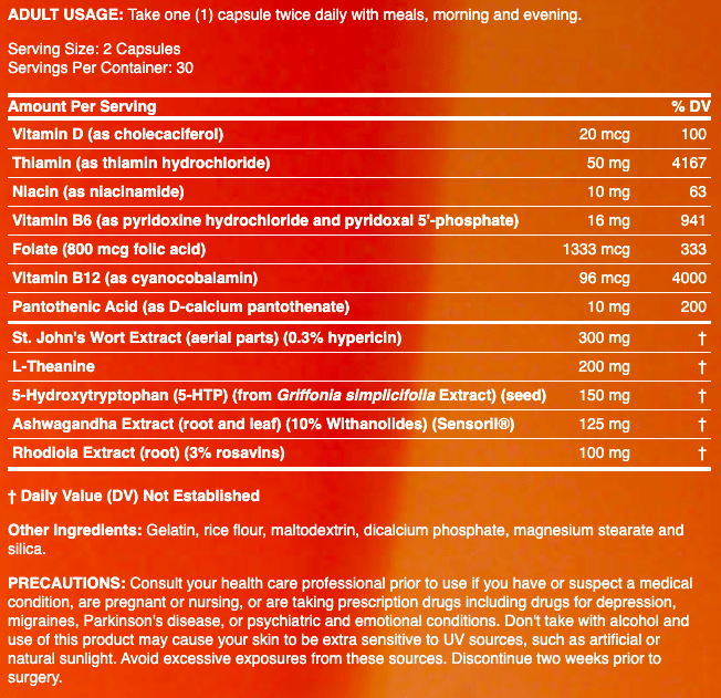 Lumiday Review Supplement Facts