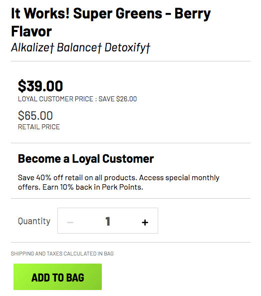 It-Works-Super-Greens-Pricing
