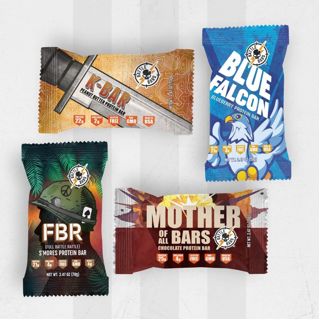 Battle Bars Protein Bar Set of Four