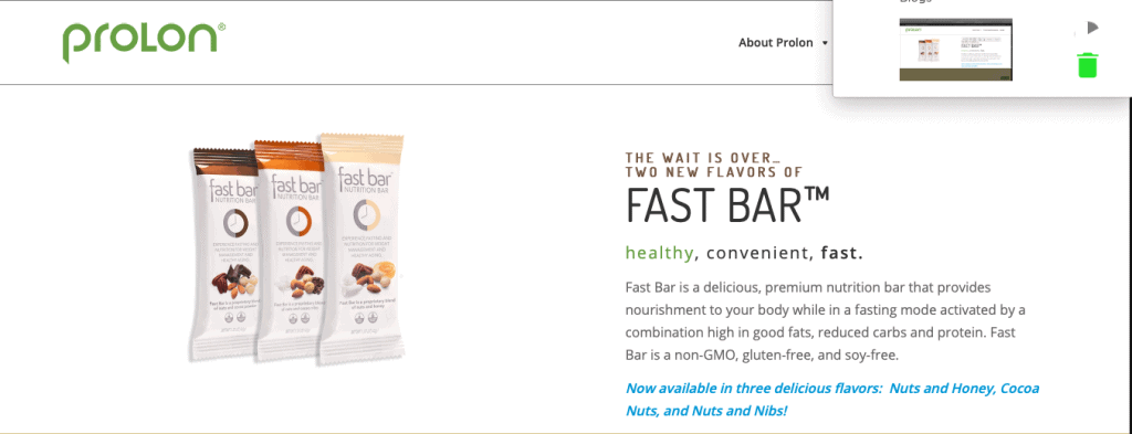 Fast Bar Nutrition Bars Website