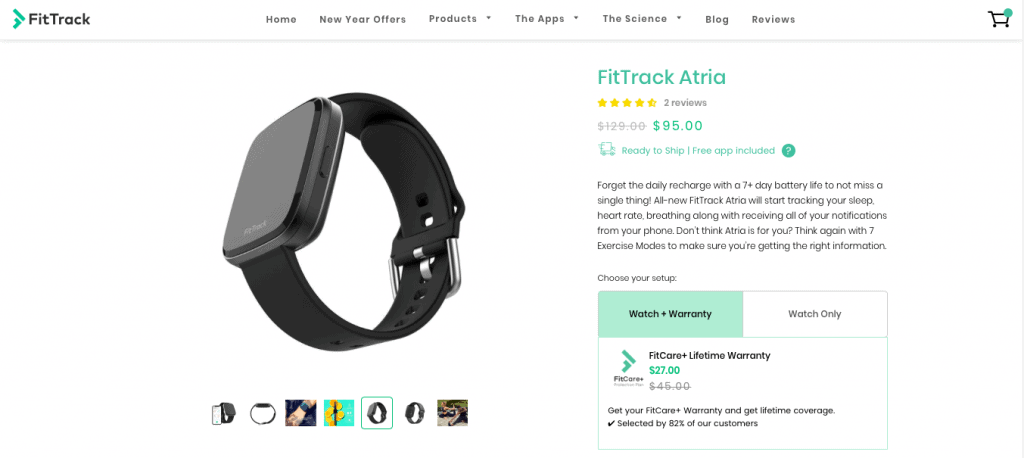 Fit-Track-Atria-Watch-Website