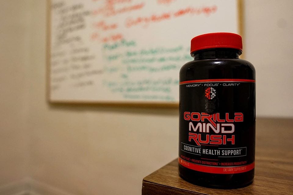 Gorilla Mind Rush Nootropic-Bottle