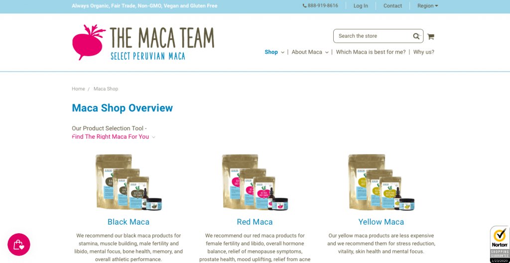 Maca Team Website