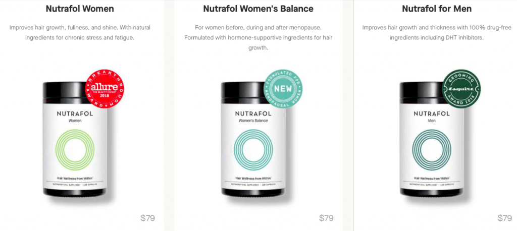 Nutrafol Hair Growth Website