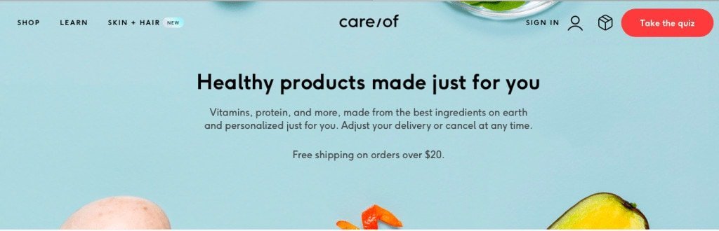 Personalized Daily Vitamin Packs Website