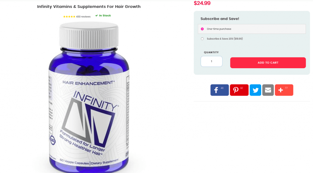 Infinity Hair Growth Website