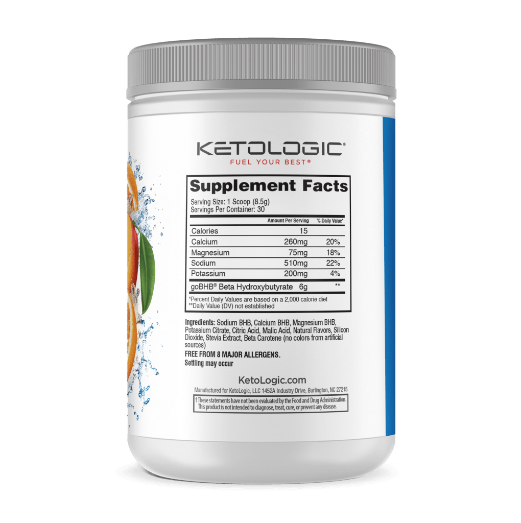 KetoLogic BHB Supplement Facts