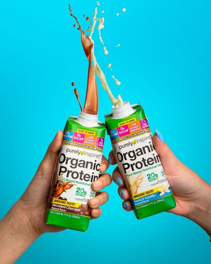 Purely Inspired Organic Protein Shakes Vanilla and Chocolate