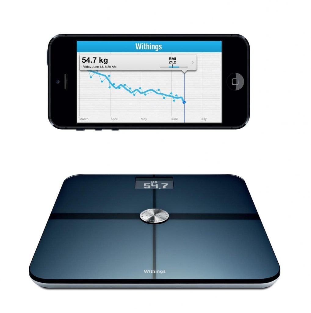 Body + Composition Wi-Fi Scale on phone