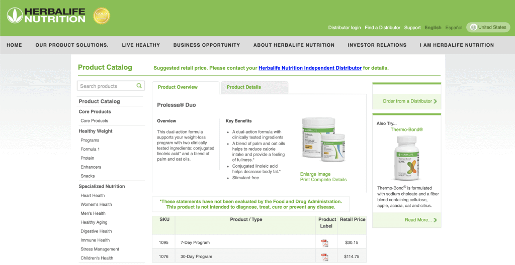 Herbalife Website