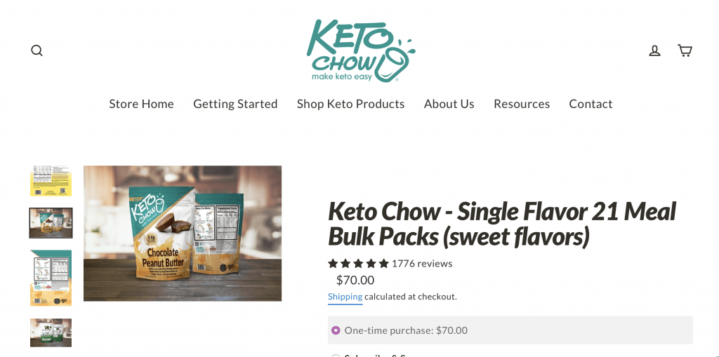 Keto Chow Drink Website