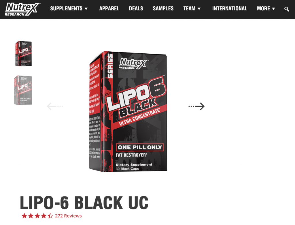 Lipo-6 Black Ultra Concentrate Website