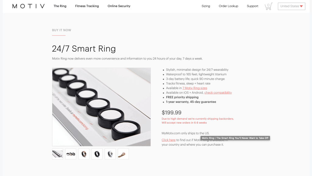 Motiv RIng Website