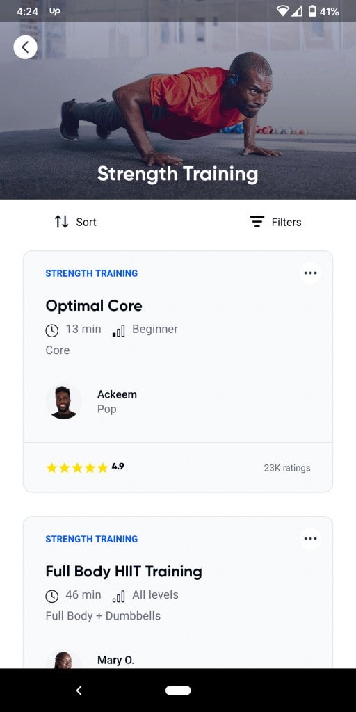 Aaptiv Strength Training