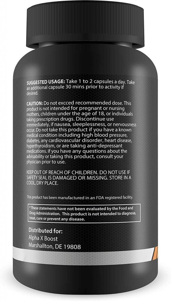 Alpha X Boost Supplement Usage