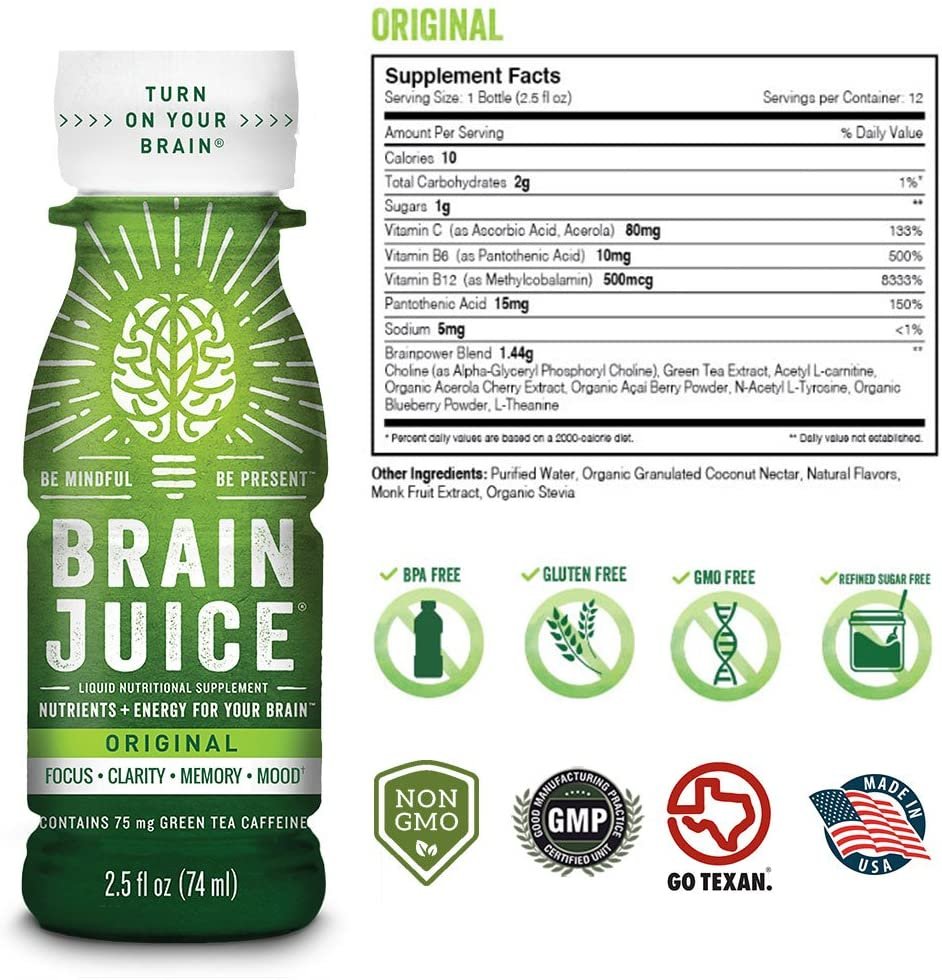 BrainJuice supplement facts