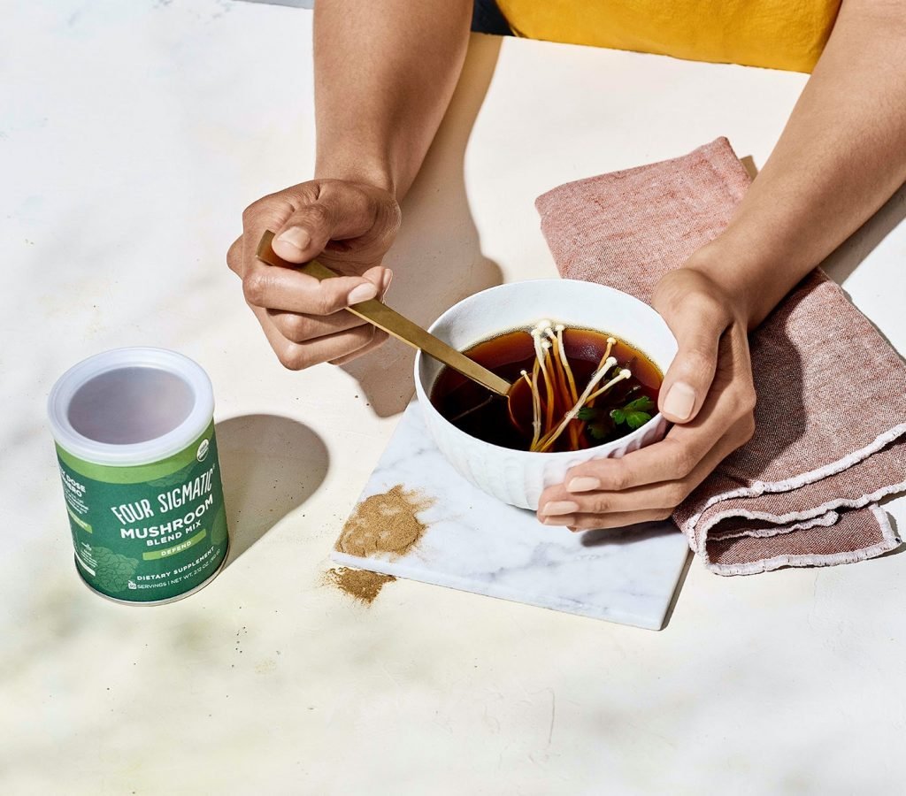 Four Sigmatic 10 Mushroom Blend in a bowl