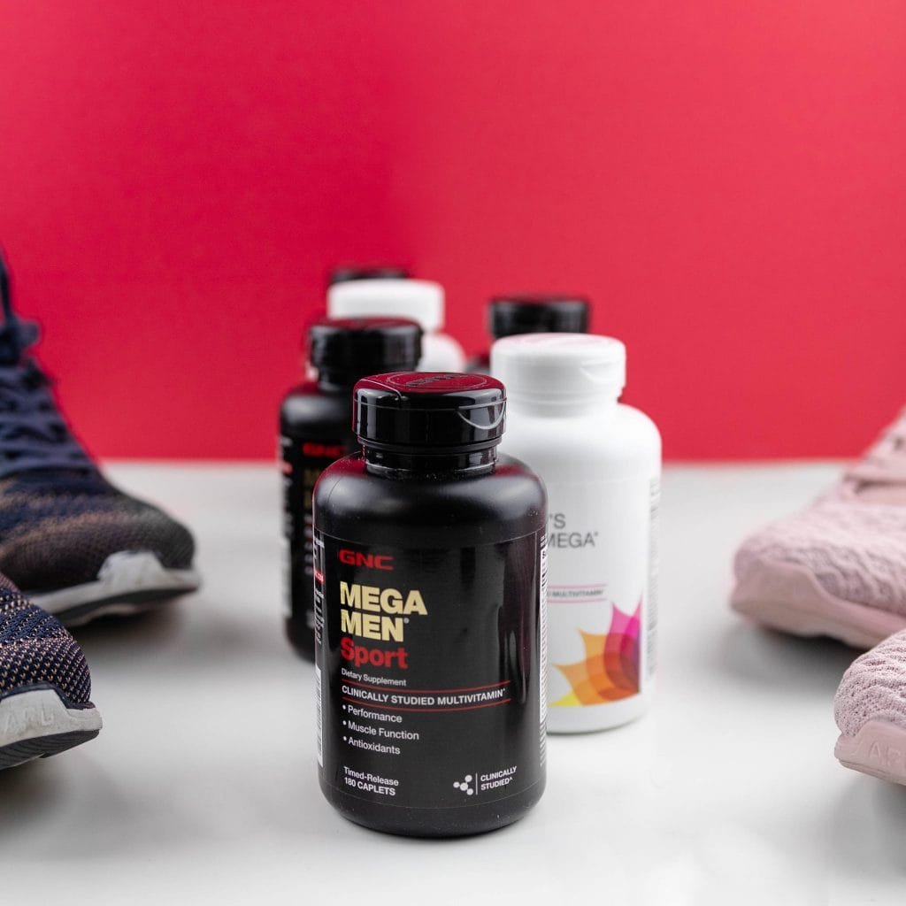 GNC Mega Men Sport bottle