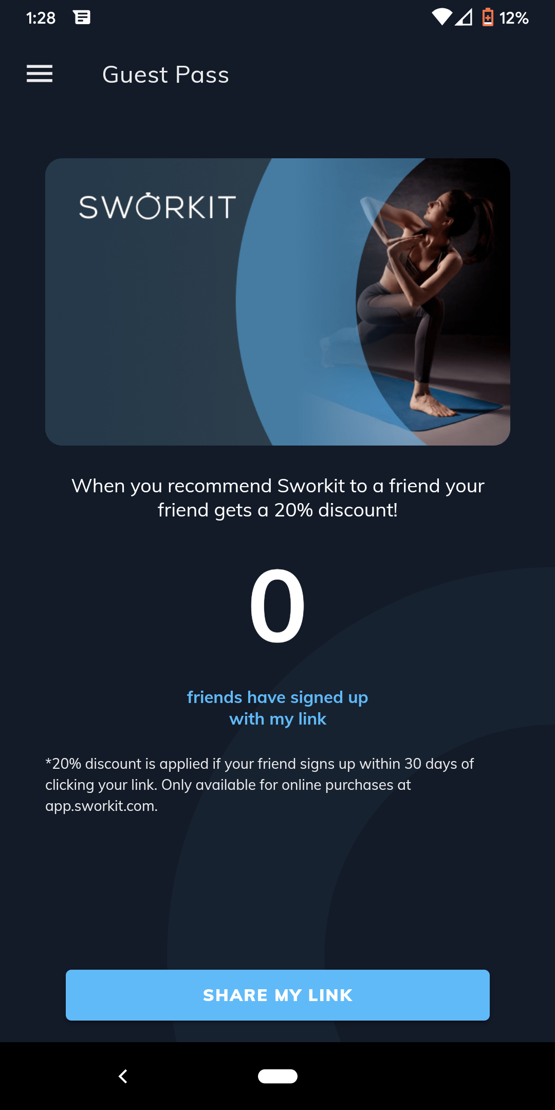 Sworkit Guest Pass