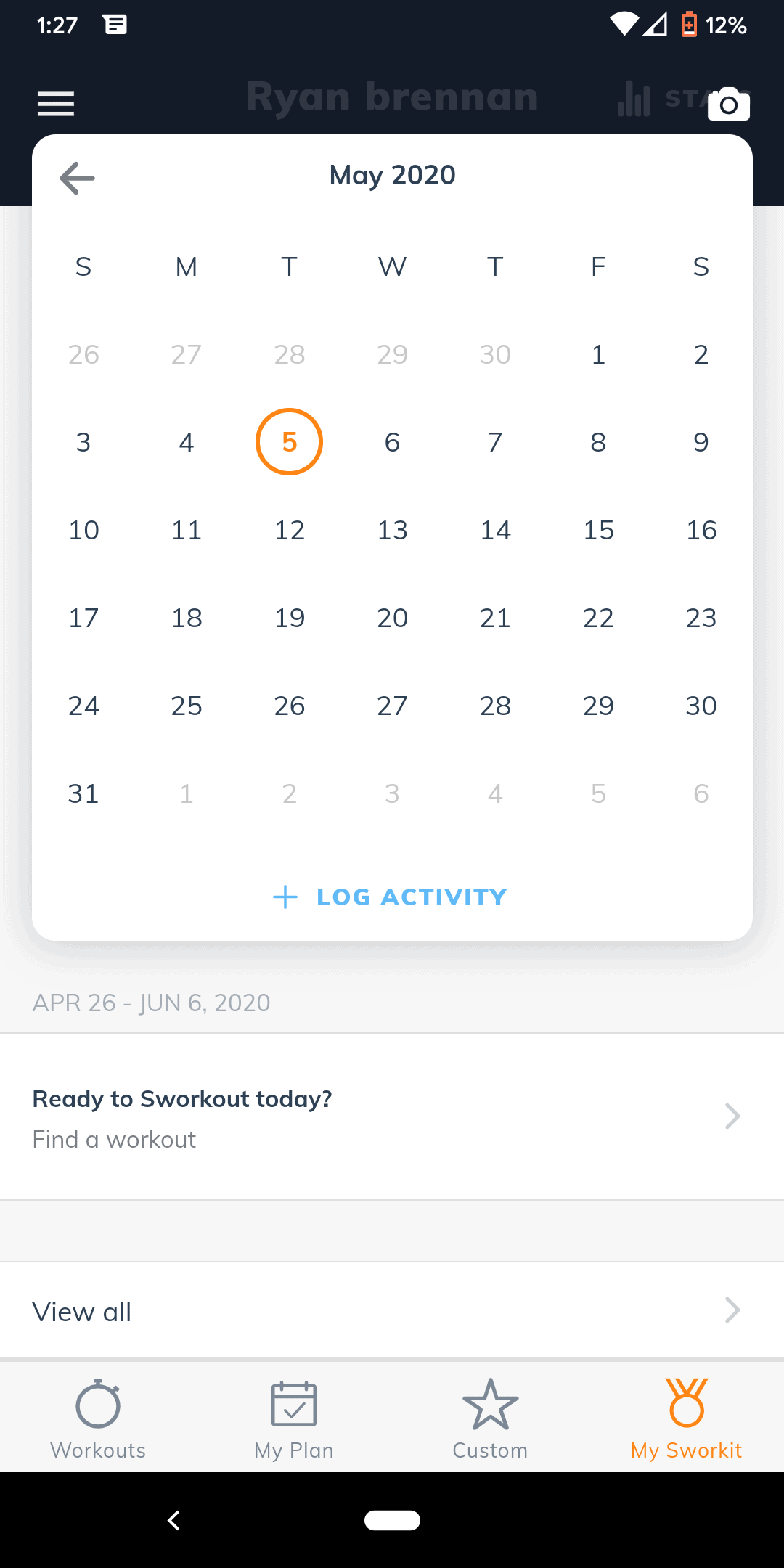 Sworkit My Sworkit