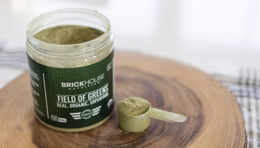 Brickhouse Nutritionโs Field of Greens powder