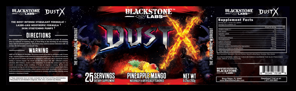 Dust X by Blackstone labs label