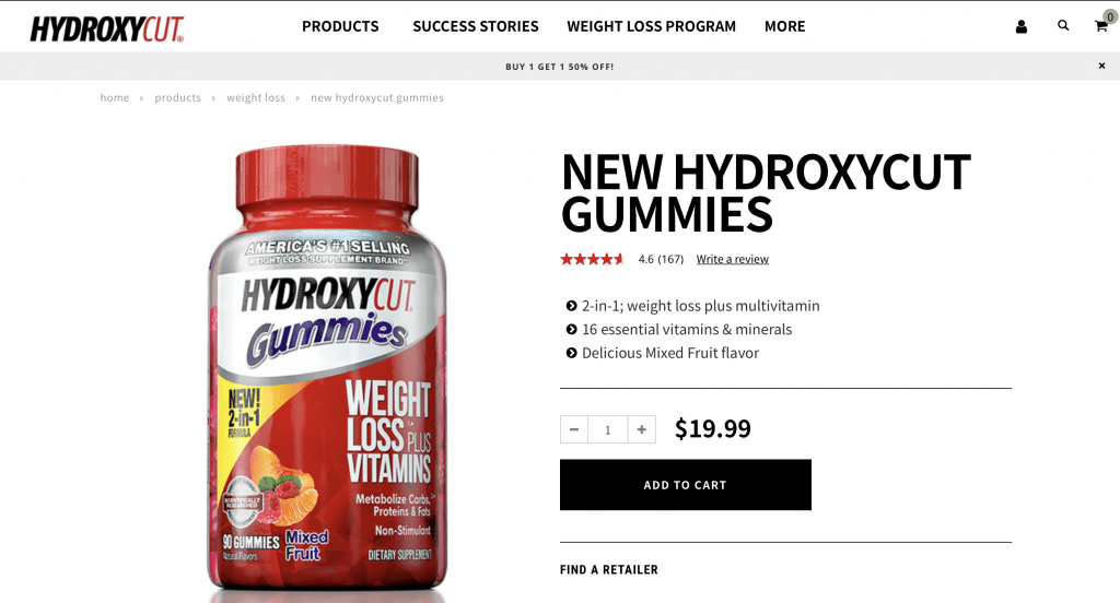 Hydroxycut Website