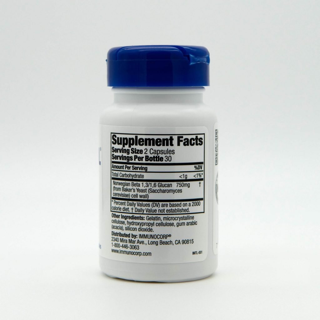 Immunocorp Immutol supplement facts