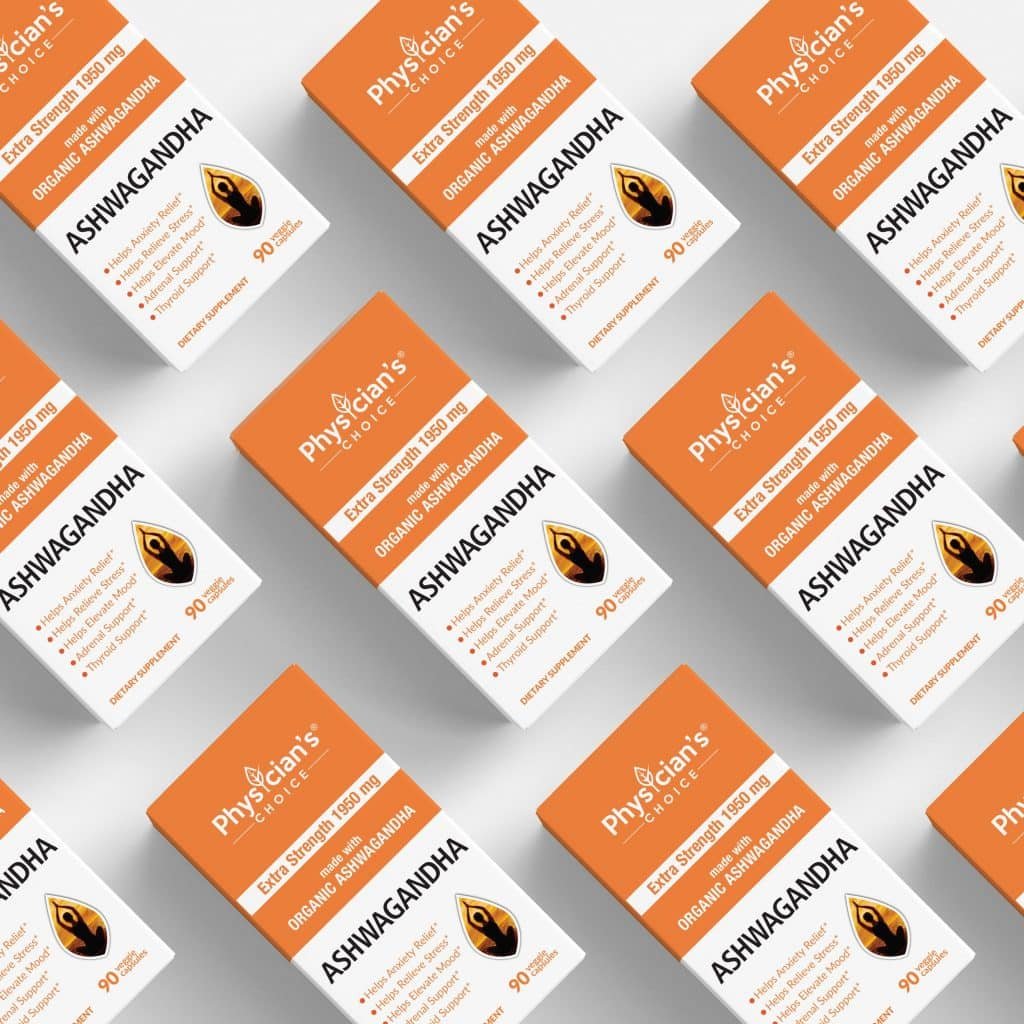 Physician's Choice Ashwagandha boxes