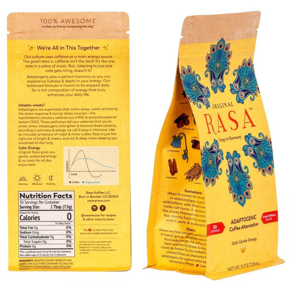 Rasa Coffee Alternative packaging