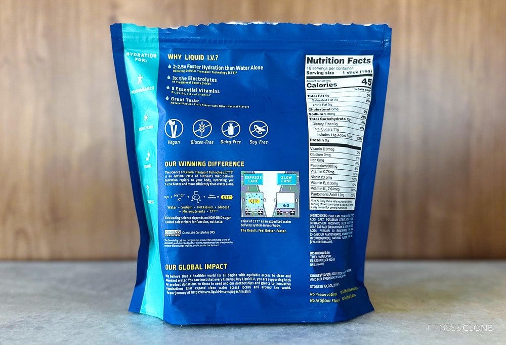 Liquid IV Hydration Multiplier Bag