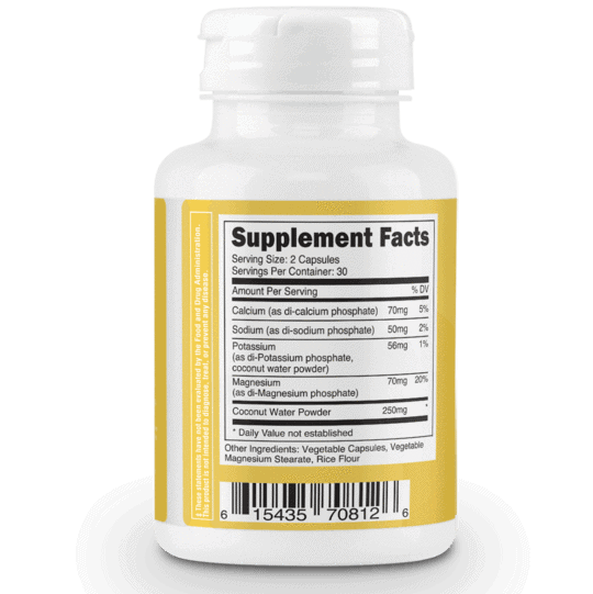 Keto Charge Electrolytes Supplement Facts