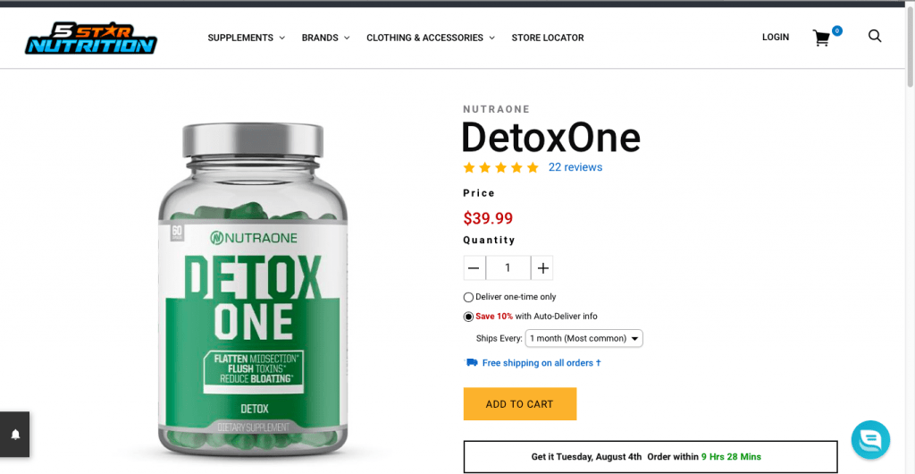 DetoxOne Website