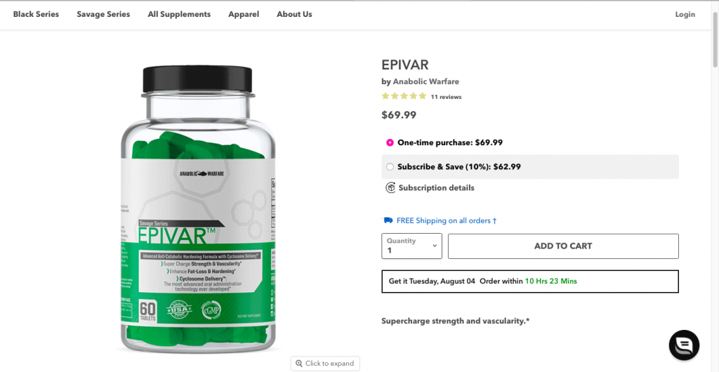 Epivar Website