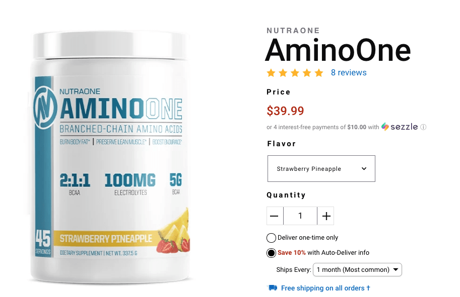 NutraOne Website