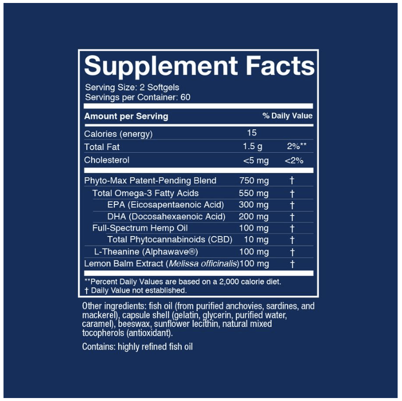 Omax MAX SLEEP Ingredients