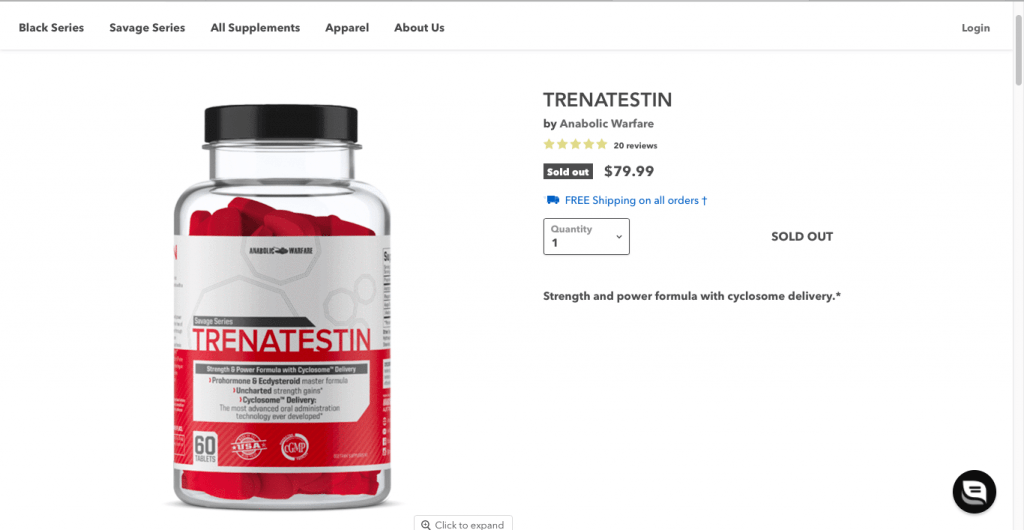 Trenatestin Website