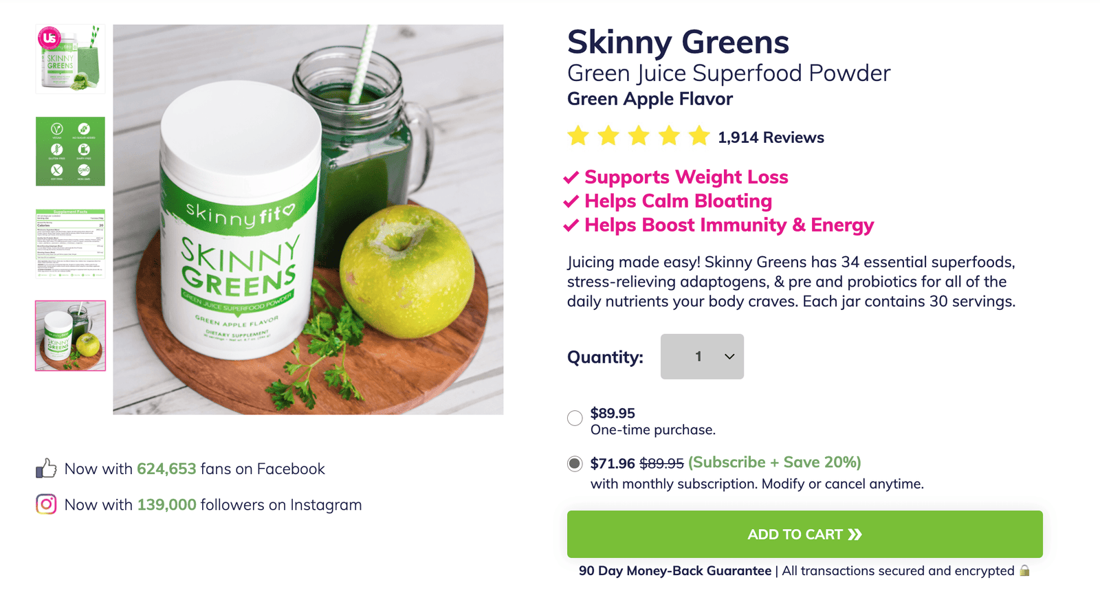 skinnyfit greens price where to buy