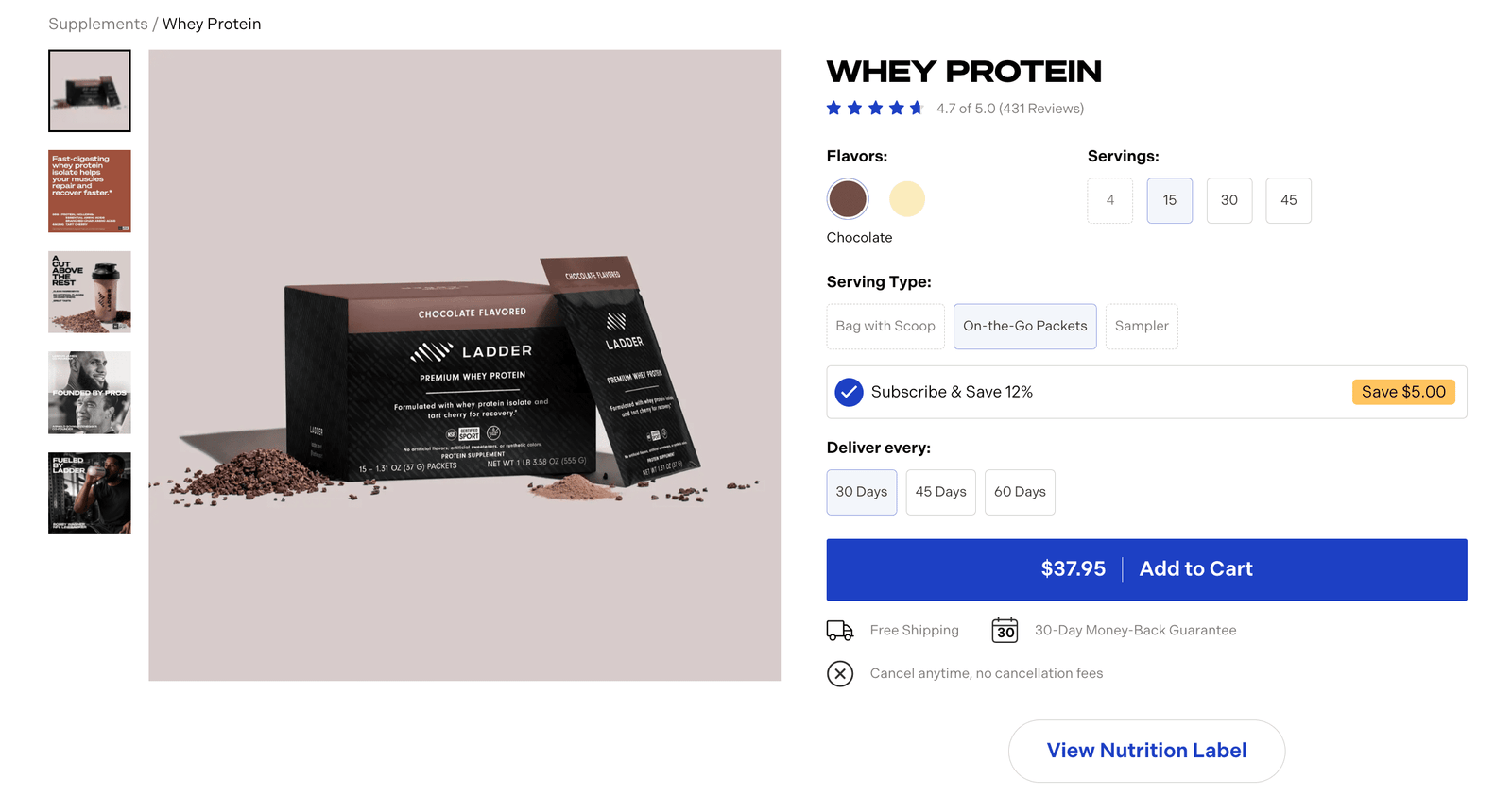where to buy ladder whey protein