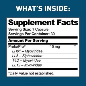 Dr Tobias Prebiotics Supplement Facts