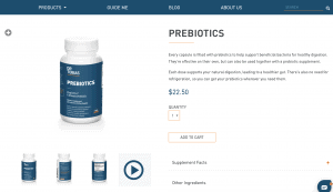 Dr Tobias Prebiotics Website