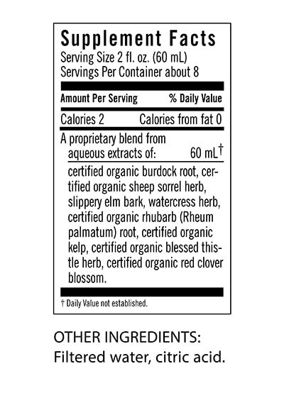 Flor-Essence Supplement Facts