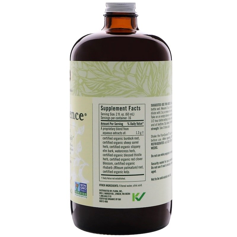 Flor-Essence Back Label