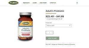 Flora Adultโs Probiotic Website